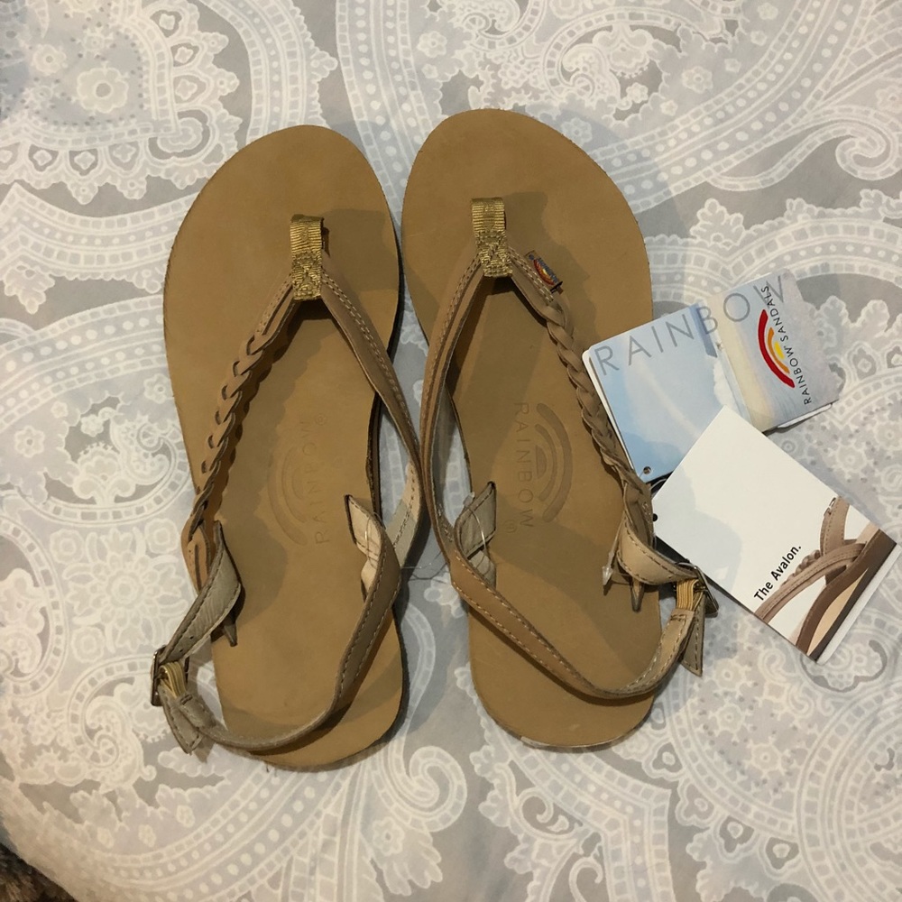 Rainbow flip-flops/ sandals